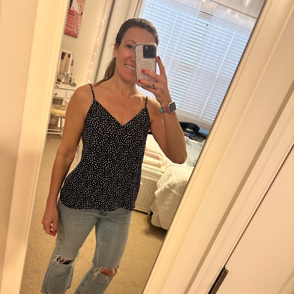NWT Abound - Nordstrom Rack Polyester Polka Dot Tank Top - Size Small